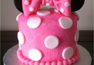 Minnie Mouse 1st Birthday Cake Decorations Minnie Mouse 1st Birthday Smash Cake Cakecentral Com