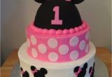 Minnie Mouse 1st Birthday Cake Decorations Minnie Mouse First Birthday Cakecentral Com
