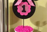 Minnie Mouse 1st Birthday Decoration Ideas Minnie Mouse 1st Birthday Centerpiece Kids Pinterest