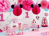 Minnie Mouse 1st Birthday Decoration Ideas Minnie Mouse 1st Birthday Party Supplies Party City
