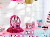 Minnie Mouse 1st Birthday Decoration Ideas Minnie Mouse First Birthday Partyware Disney Baby