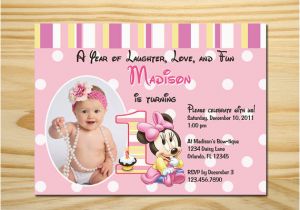 Minnie Mouse 1st Birthday Invitation Wording Birthday Invites Best New Idea Minnie Mouse 1st Birthday