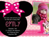 Minnie Mouse 1st Birthday Invitation Wording Minnie Mouse 2nd Birthday Party Invitation Wording Free