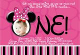 Minnie Mouse 1st Birthday Invitation Wording Printable Minnie Mouse Birthday Invitations Free