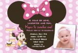 Minnie Mouse 1st Birthday Invitations Online Free Download Minnie Mouse 1st Birthday Invitations