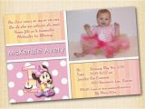 Minnie Mouse 1st Birthday Invitations Printable Free Printable Minnie Mouse 1st Birthday Invitations