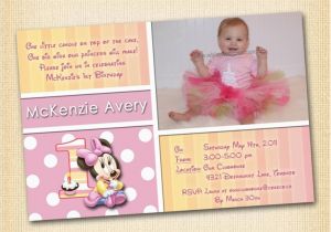 Minnie Mouse 1st Birthday Invitations Printable Free Printable Minnie Mouse 1st Birthday Invitations