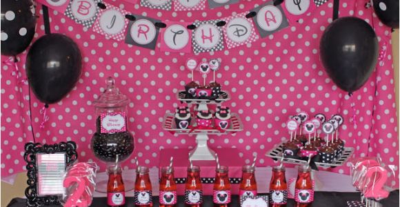 Minnie Mouse 2nd Birthday Decorations Minnie Mouse Birthday Party