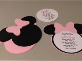 Minnie Mouse Birthday Invitations Diy Diy Minnie Mouse Invitations In Light Pink Birthday