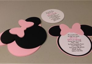 Minnie Mouse Birthday Invitations Diy Diy Minnie Mouse Invitations In Light Pink Birthday