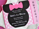 Minnie Mouse Birthday Invitations Diy Homemade Minnie Mouse Invitations Template Resume Builder