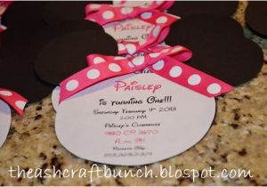 Minnie Mouse Birthday Invitations Diy Mini Mouse Birthday Invitation