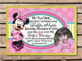 Minnie Mouse Bowtique Birthday Invitations Minnie Mouse Bowtique Birthday Invitation Di 279