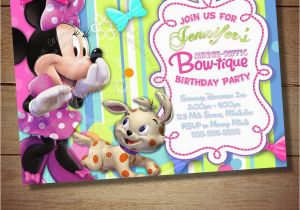 Minnie Mouse Bowtique Birthday Invitations Minnie Mouse Bowtique Birthday Invitations Best Party Ideas