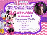 Minnie Mouse Bowtique Birthday Invitations Minnie Mouse Bowtique Birthday Party Invitations Ebay