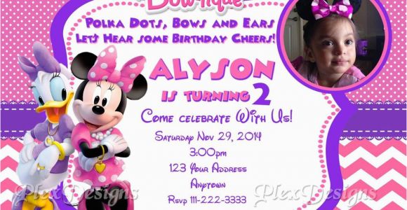 Minnie Mouse Bowtique Birthday Invitations Minnie Mouse Bowtique Birthday Party Invitations Ebay
