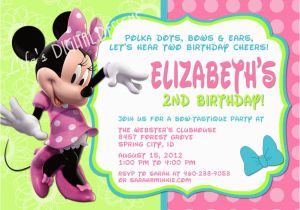 Minnie Mouse Bowtique Birthday Invitations Minnie Mouse Bowtique Invitations Birthday by