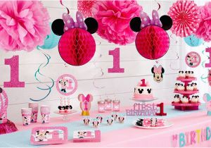 Minnie Mouse Decoration for Birthday Party Minnie Mouse 1st Birthday Party Supplies Party City