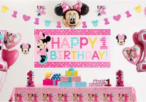 Minnie Mouse Decorations for 1st Birthday Minnie Mouse 1st Birthday Party Supplies Party City