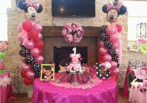 Minnie Mouse Decorations for 1st Birthday Minnie Mouse Birthday Quot Ellie 39 S 1st Birthday Celebration