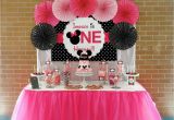 Minnie Mouse Decorations for Birthday Party Minnie Mouse First Birthday Party Little Wish Parties