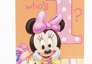 Minnie Mouse First Birthday Invites Disney Minnie Mouse 1st Birthday 8 Invitations with