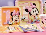 Minnie Mouse First Birthday Party Decorations Minnie Mouse First Birthday Partyware Disney Baby