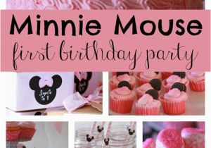 Minnie Mouse First Birthday Party Decorations Sweet Minnie Mouse First Birthday Pretty My Party