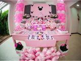 Minnie Mouse themed Birthday Party Decorations Kara 39 S Party Ideas Disney Minnie Mouse Girl Pink themed