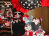 Minnie Mouse themed Birthday Party Decorations Kara 39 S Party Ideas Mickey Minnie Mouse themed First