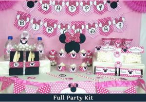 Minnie Mouse themed Birthday Party Decorations Minnie Mouse Birthday Party Ideas Pink Lover