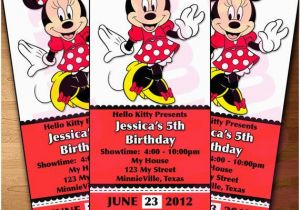 Minnie Mouse Ticket Birthday Invitations 30 Best Images About Invitations On Pinterest Minnie
