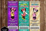 Minnie Mouse Ticket Birthday Invitations Minnie Mouse Birthday Party Ticket Invitations 20