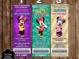 Minnie Mouse Ticket Birthday Invitations Minnie Mouse Birthday Party Ticket Invitations 20