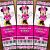 Minnie Mouse Ticket Birthday Invitations Minnie Mouse Ticket Invitation Printable Diy Invite Red or