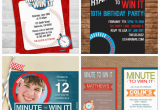 Minute to Win It Birthday Party Invitations 10 Awesome Minute to Win It Party Games Happiness is