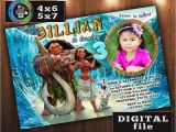 Moana Birthday Invitations Walmart Moana Birthday Invitation Custom Digital File Any Age with