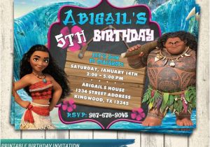 Moana Birthday Invitations Walmart Moana Invitation Moana Party Disney Moana Moana