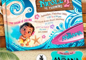 Moana Birthday Invitations Walmart Moana Invitation Moana Party Invitation Moana Birthday