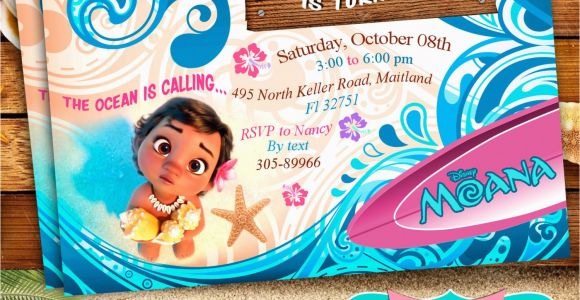 Moana Birthday Invitations Walmart Moana Invitation Moana Party Invitation Moana Birthday