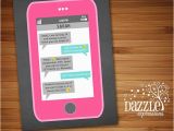 Mobile Birthday Invitations 1000 Ideas About Teen Birthday Invitations On Pinterest