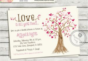 Money Tree Invitation Wording Birthday Bridal Shower Invitation Wedding Shower Invite