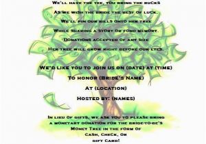 Money Tree Invitation Wording Birthday Money Tree Bridal Shower Invitation by Partychickie On