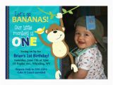 Monkey 1st Birthday Invitations 40th Birthday Ideas Monkey Birthday Invitation Templates Free