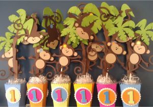 Monkey Birthday Decorations 1st Birthday Polka Dots and Parties Monkey 39 S 1st Birthday