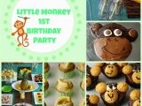 Monkey Birthday Decorations 1st Birthday the Noatbook Little Monkey 1st Birthday Party
