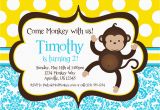 Monkey Birthday Invites Free Monkey Birthday Invitations Bagvania Free Printable