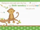 Monkey Birthday Invites Free Printable Little Monkey Birthday Invitation Template