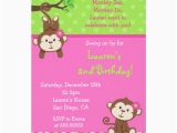 Monkey Birthday Invites Mod Monkey Birthday Invitations Zazzle Com