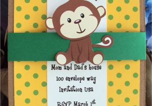 Monkey Birthday Invites Monkey Birthday Invitation Little Monkey by toocuteinvites